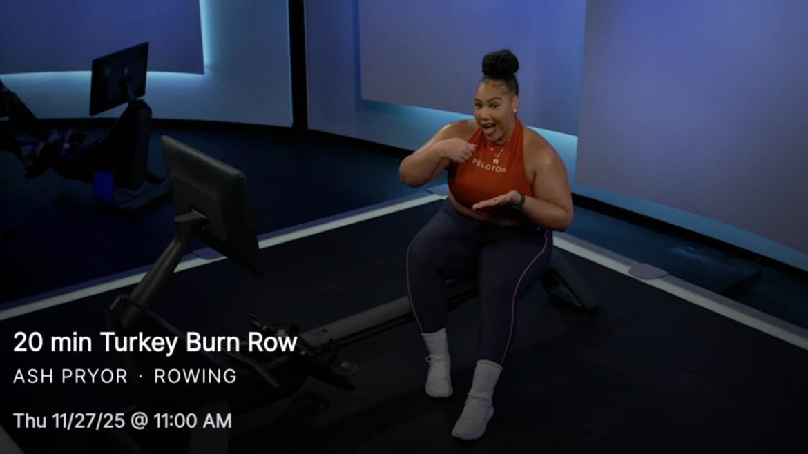Peloton's 2025 Turkey Burn Row with Ash Pryor.
