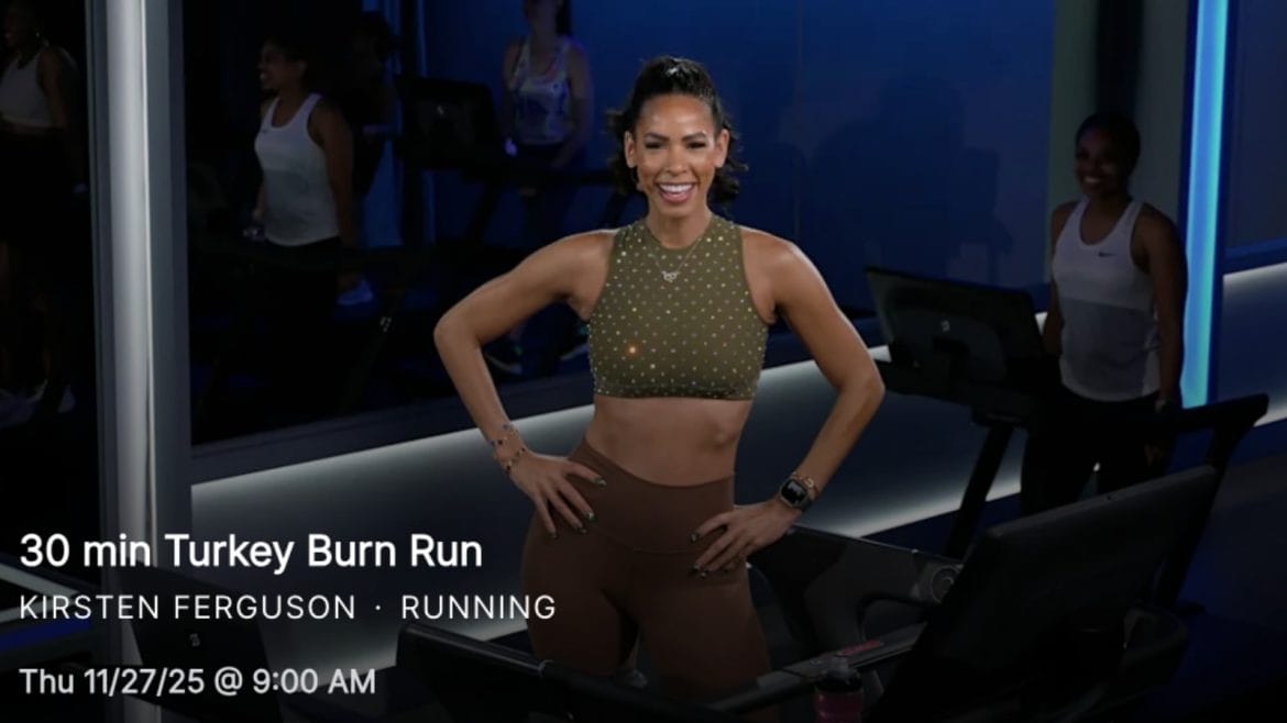 Peloton's 2025 Turkey Burn Run with Kirsten Ferguson.