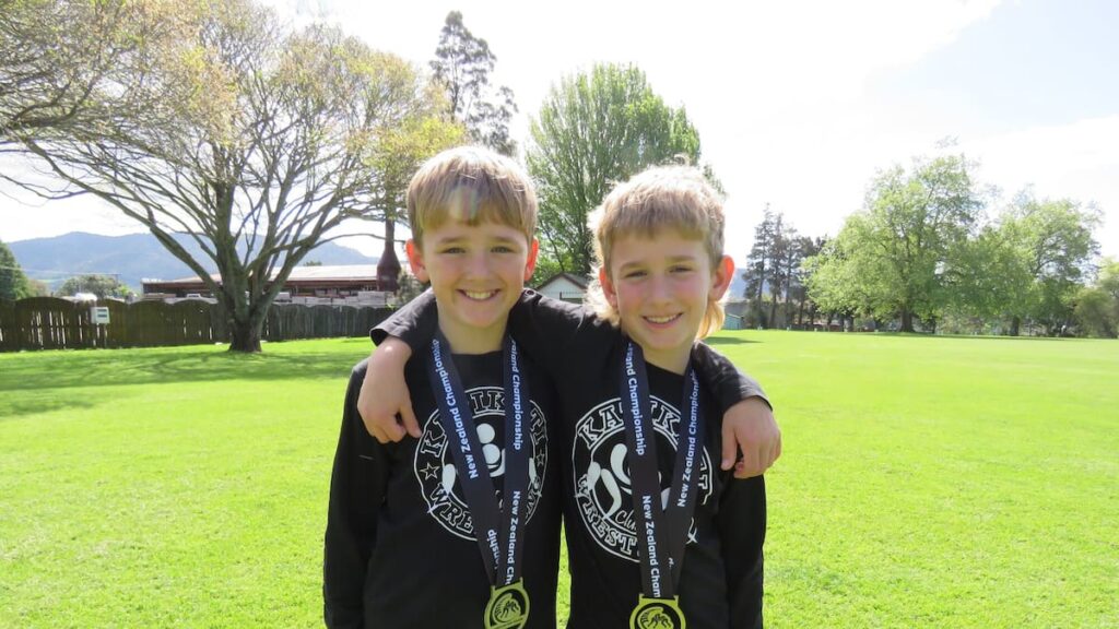 Clark brothers claim double gold at New Zealand wrestling nationals
