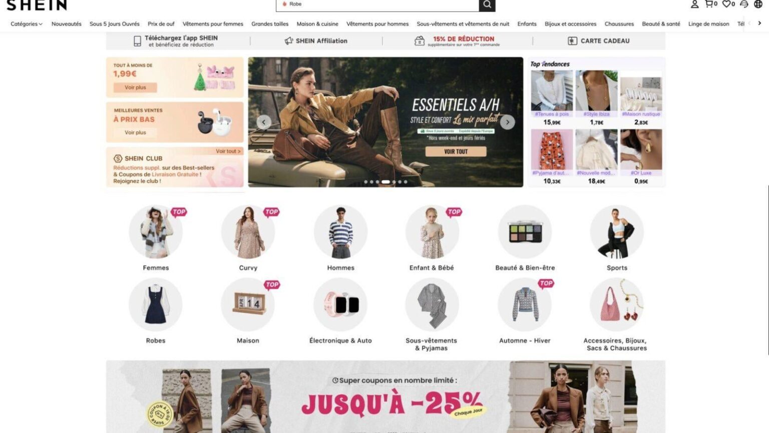 Government wants to block access to Shein within 48 hours