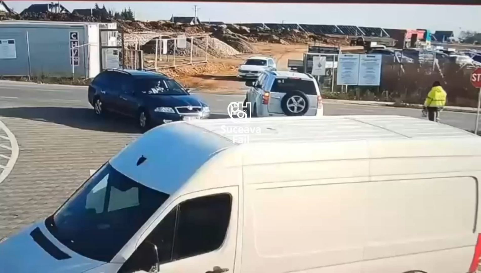 The accident in Moara captured by a surveillance camera, that moment when you have days