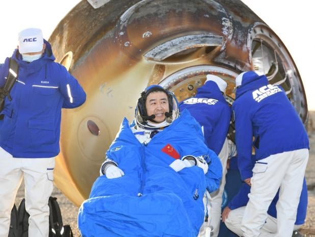 China's Shenzhou-20 crew had just returned in Shenzhou-21 capsule and safely landed.