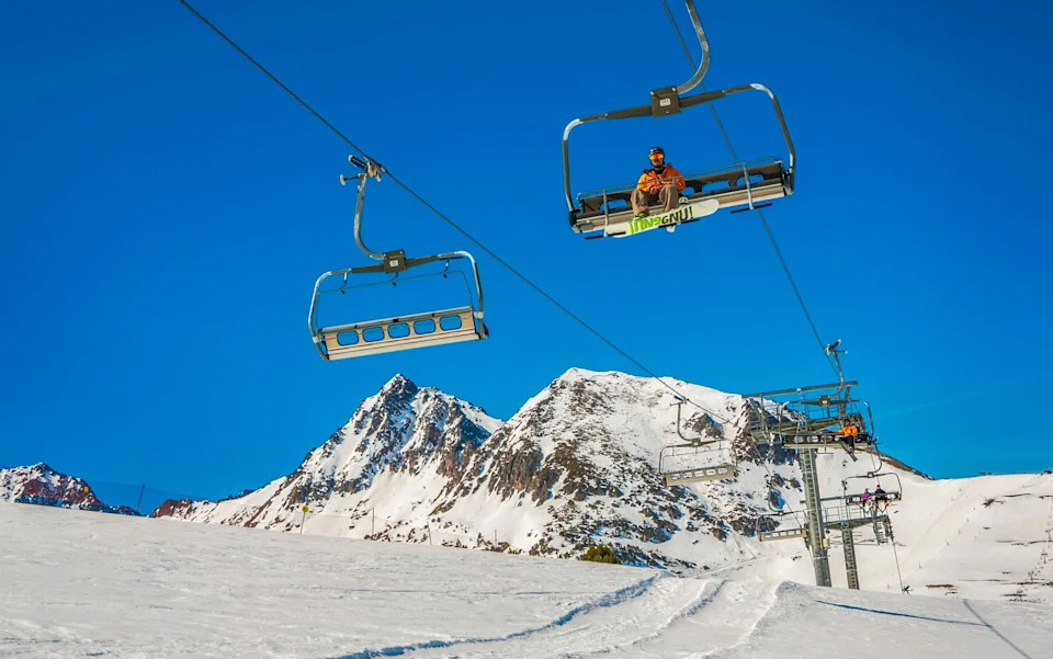 Grandvalira Ski Resort. Area Grau Roig. Pyrenees. Andorra