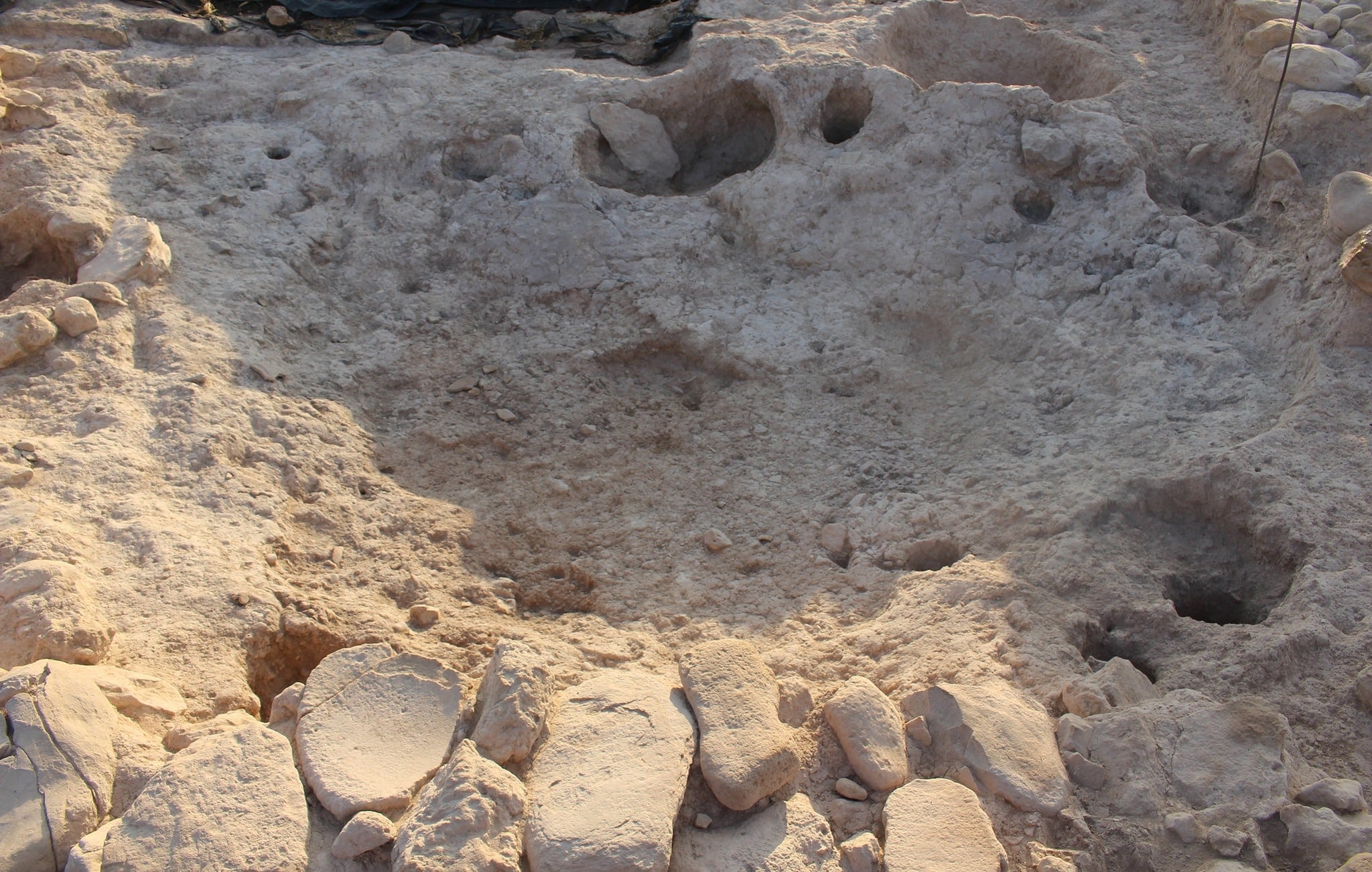 Archaeologists uncovered the large, concave oven at Kissonerga-Skalia