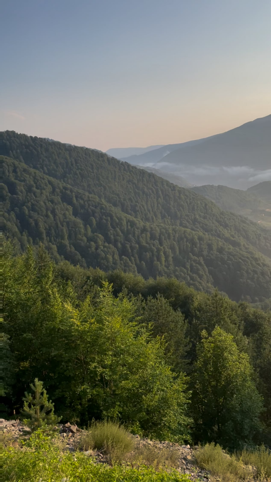Beautiful mountain view from Kastamonu (northern Turkiye)