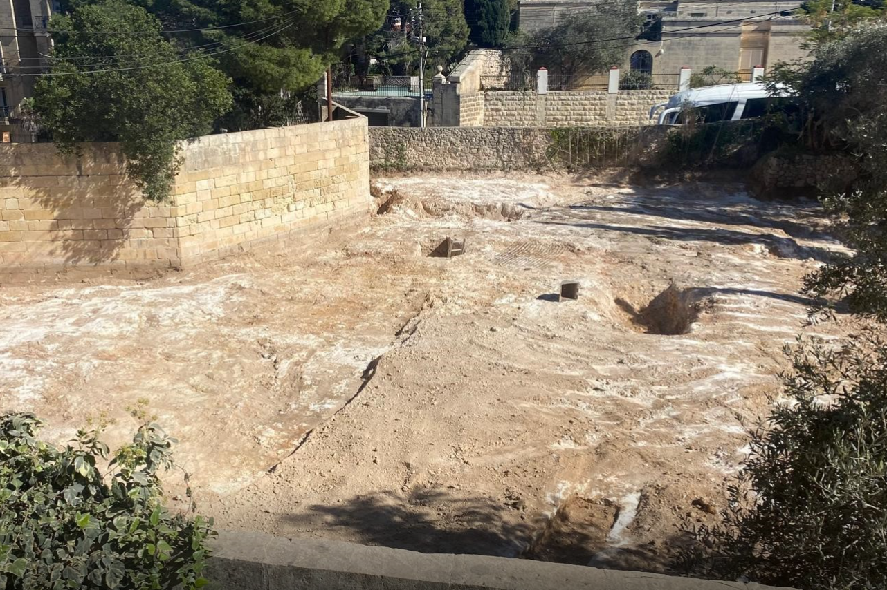 FAA noted that tombs had been discovered at the site of a Rabat development. Photo: FAA.