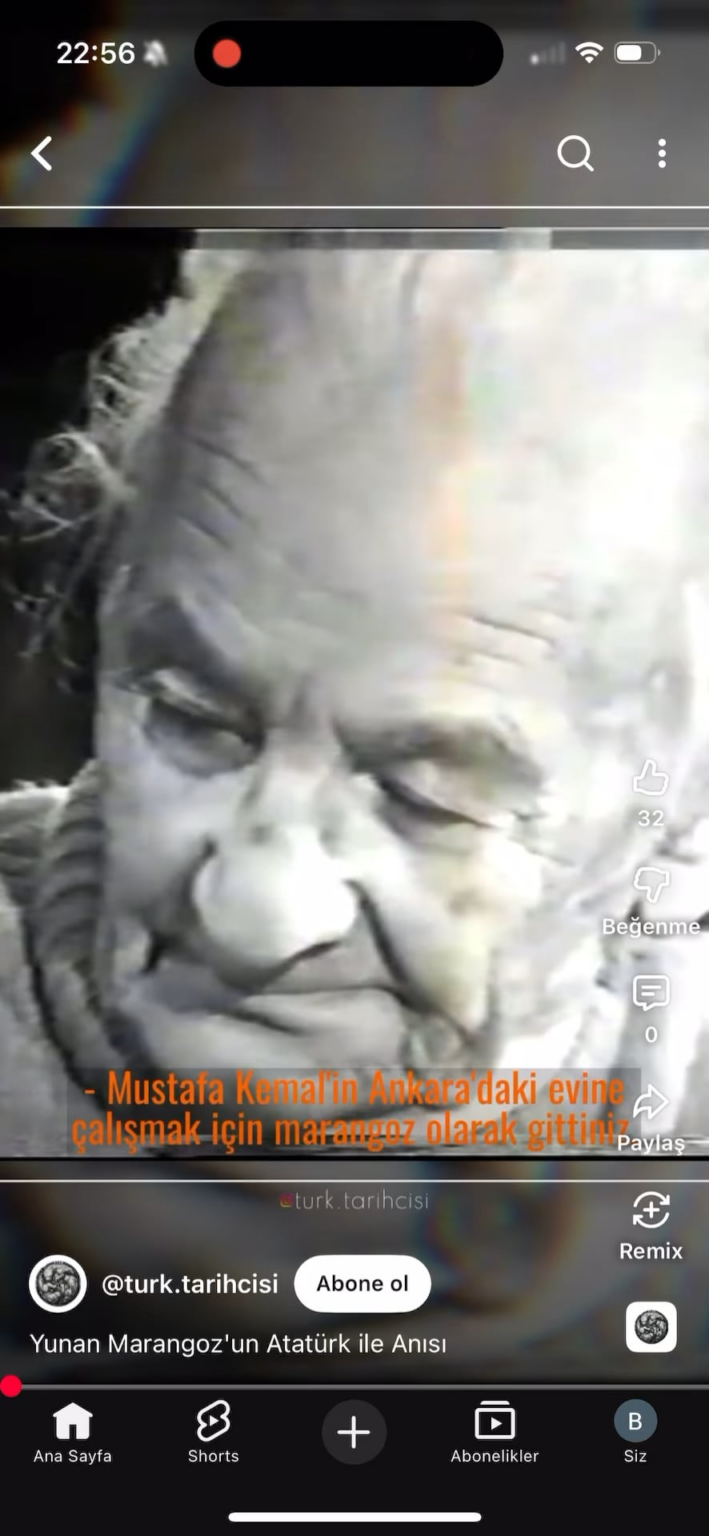 Interview from a Greek TV channel from 1977