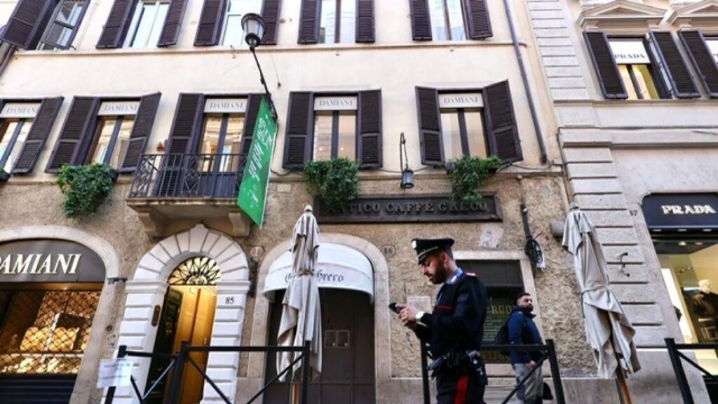 Rome, the Antico Caffè Greco evicted and closed forever. For the place it's now a competition between the brands