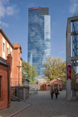 Bridge Tower in Warsaw, Poland building