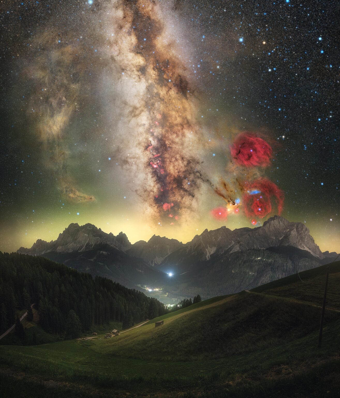 The Milky Way and the dust surrounding it