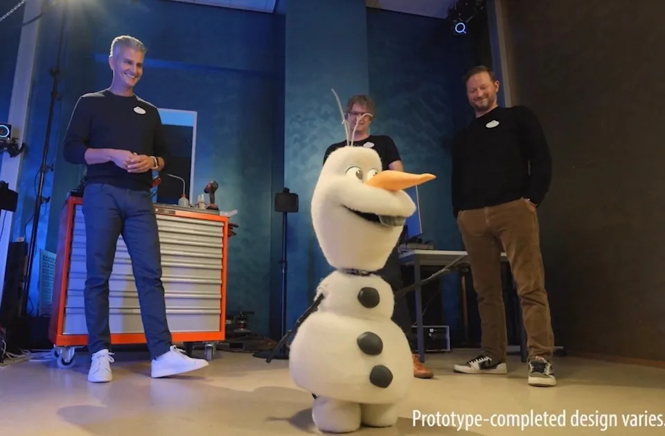 olaf figure at walt disney imagineering