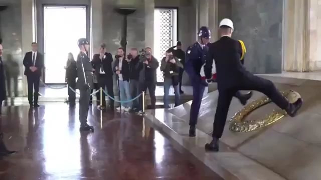 TRNC President Tufan Erhürman visited Anıtkabir.