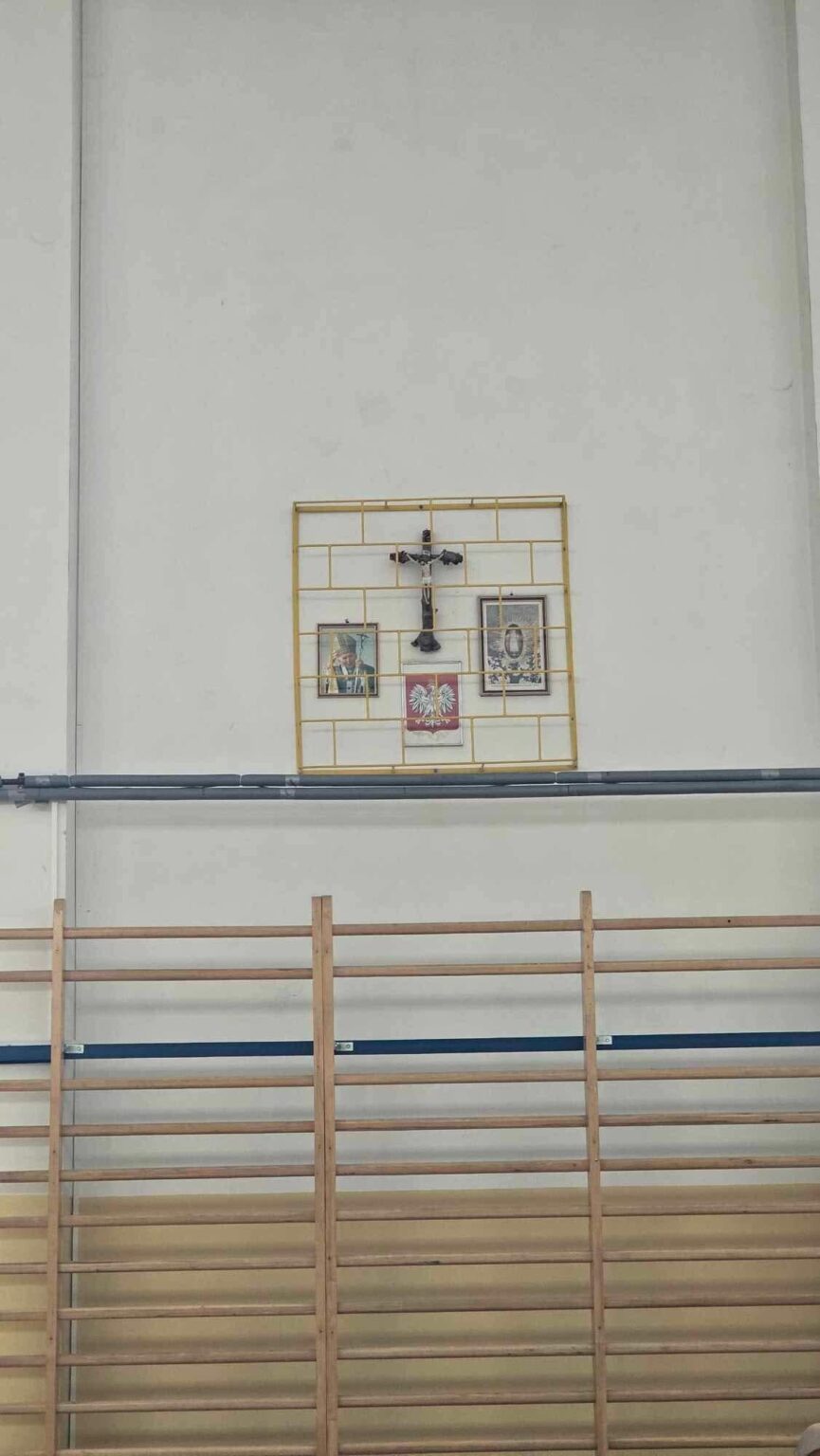 Wall of a School in Podkarpacie, Poland in Gym