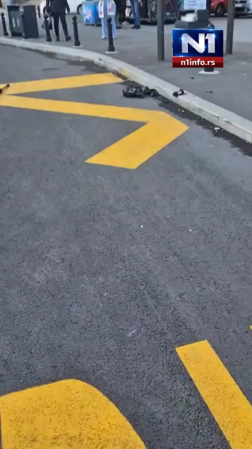 The N1 team was attacked near Ćaciland, a man broke the camera!
