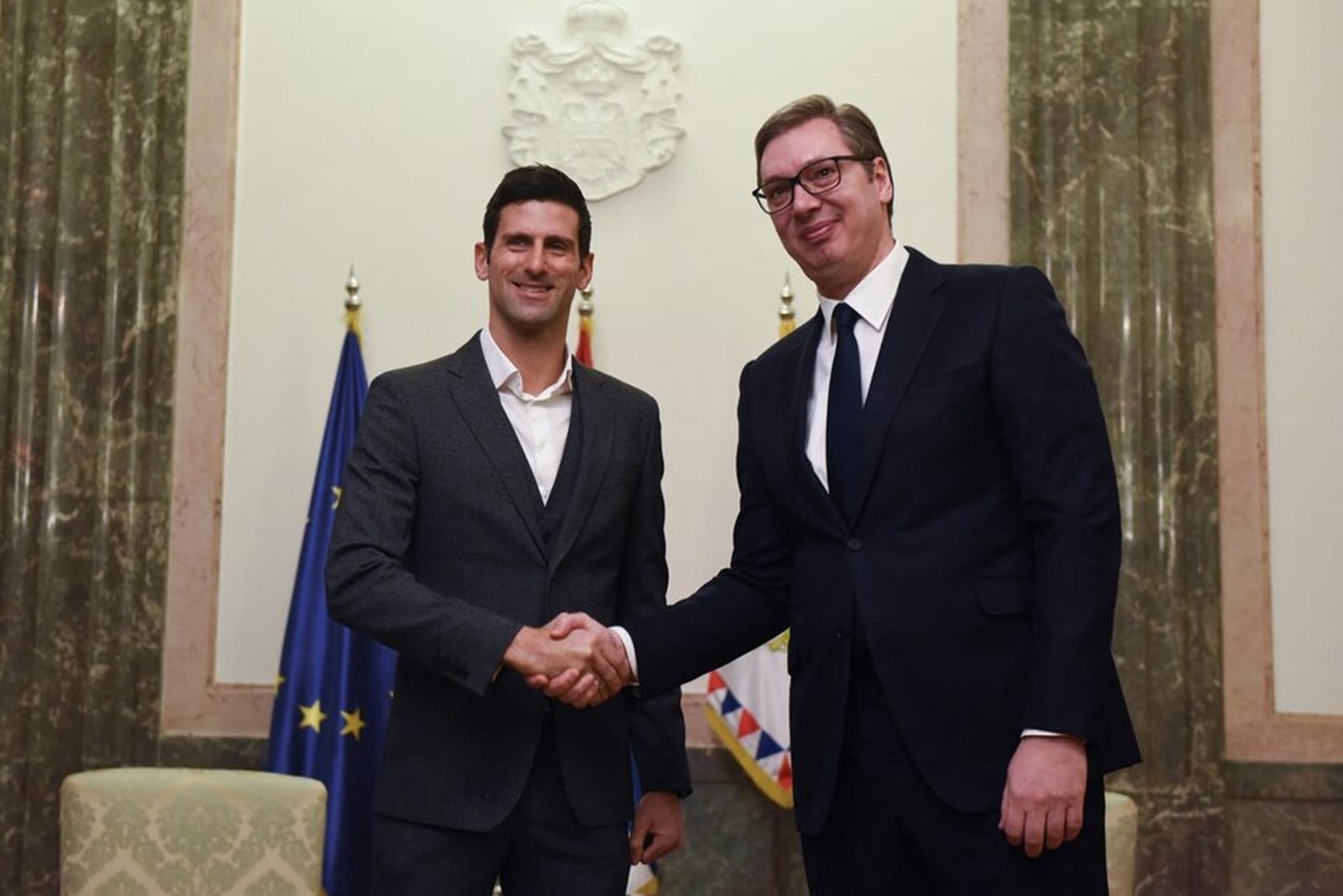President Vucic has treaded carefully, unwilling to openly criticize the vastly popular tennis player. (Reuters Photo)