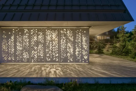 Podhale home in Kościelisko Poland screen lighting night