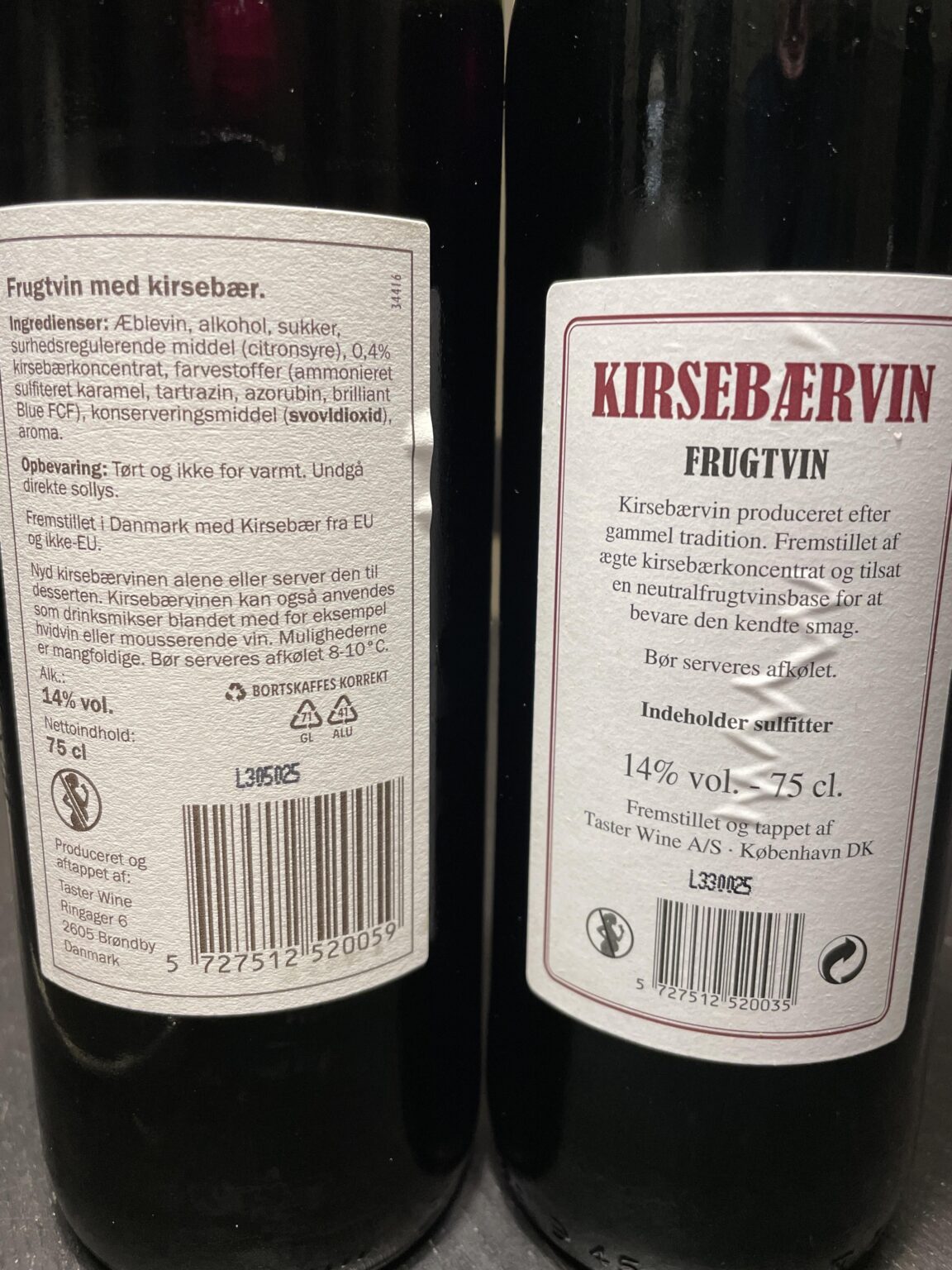 Cherry wine - content?