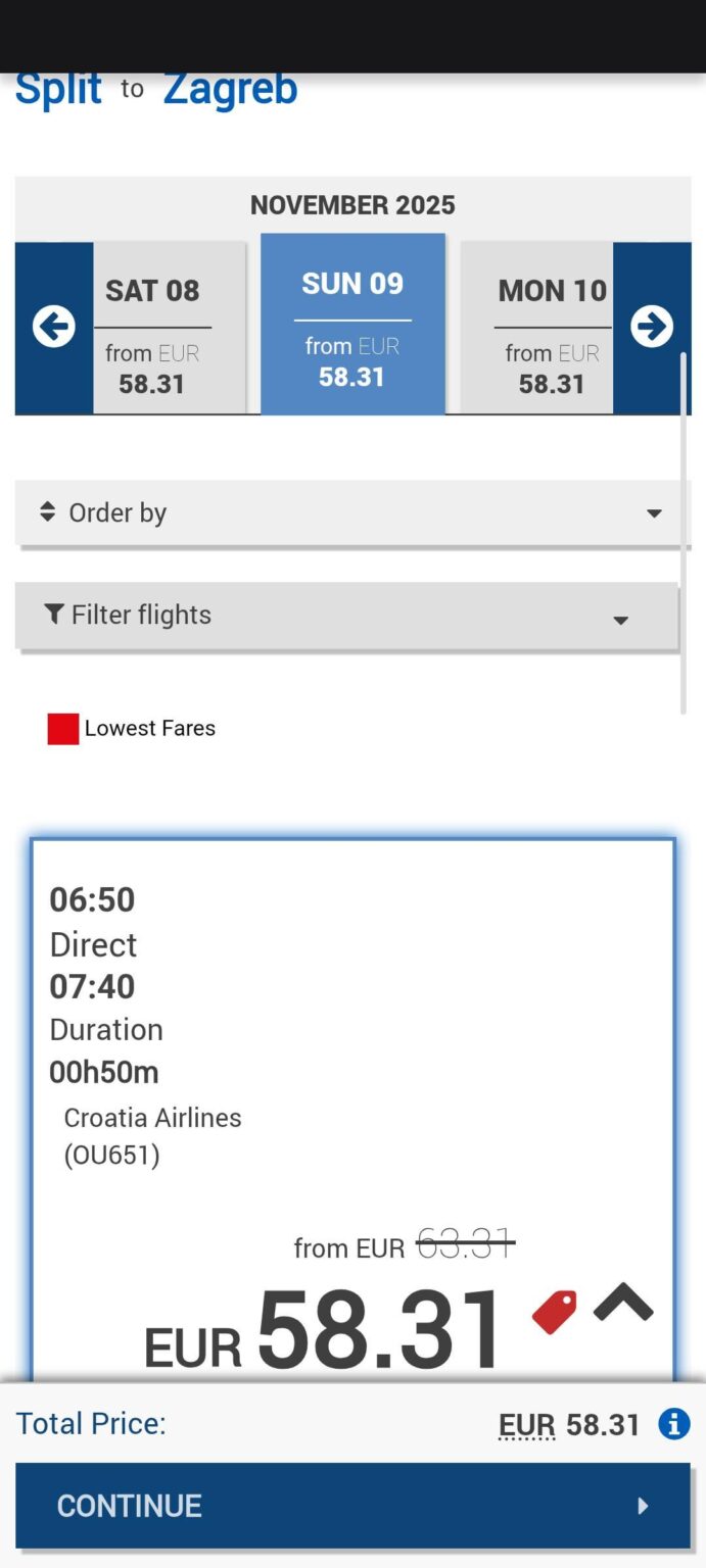 Lifehack: enter the code MOSTAR15 for flights on Croatia Airlines and you will get a discount