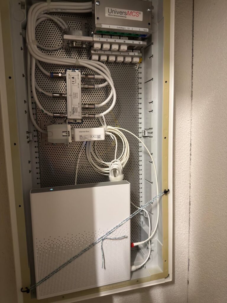 Where to connect the LAN cable?