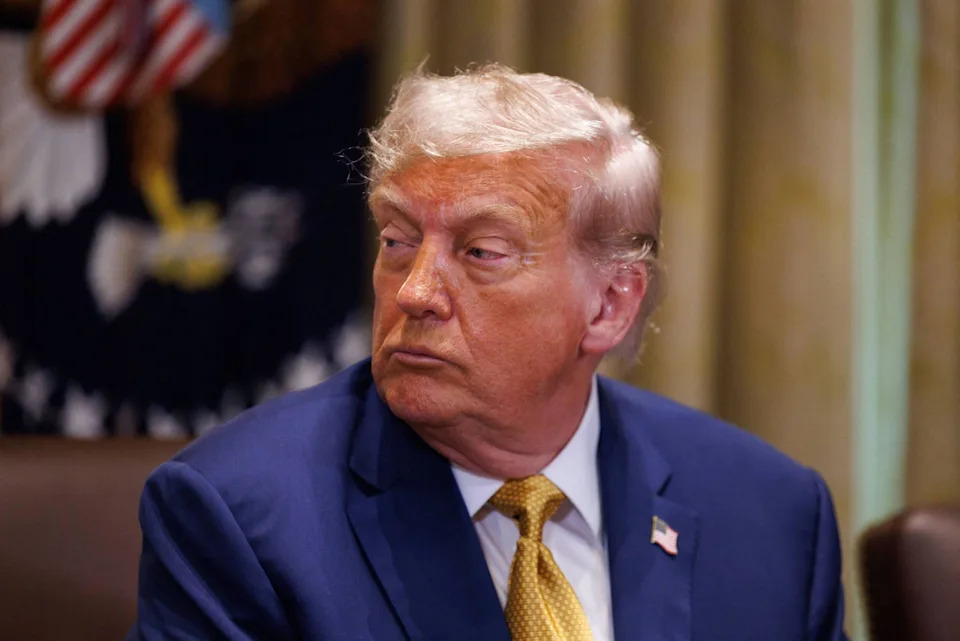 Donald Trump at a Cabinet Meeting