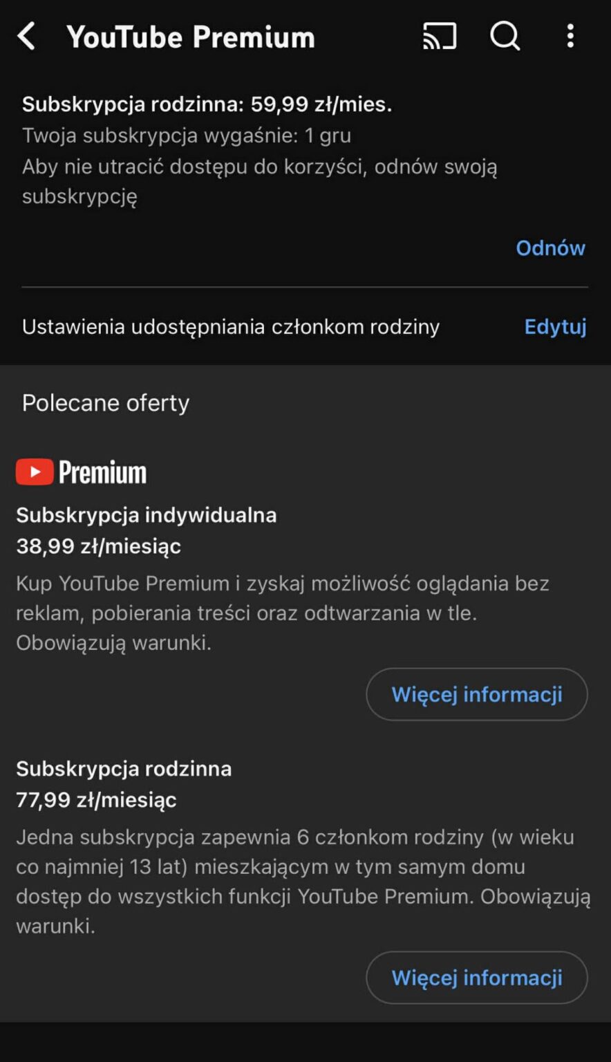 YouTube increases prices again...