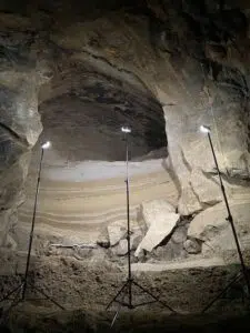 The cave where the lost ecosystem was found more than 75,000 years ago in Norway. Photo: University of Oslo.
