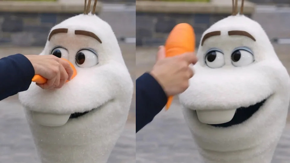 olaf figure disneyland paris world of frozen