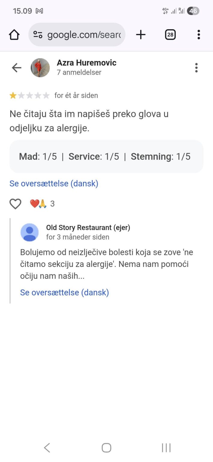 Old Story Tuzla food review