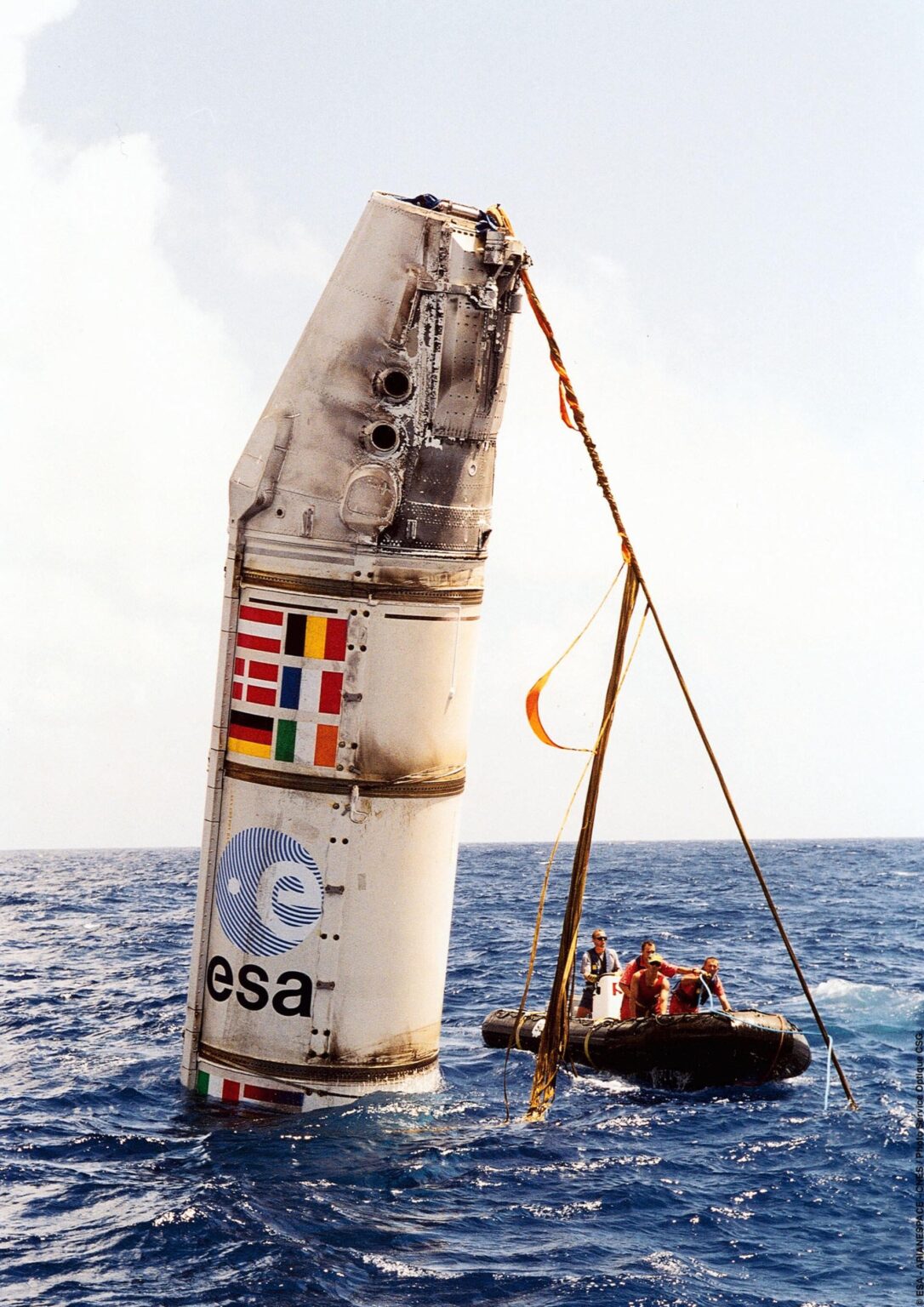 Some Ariane 5 boosters had parachutes and were recovered, although only to study their condition and were never reused.