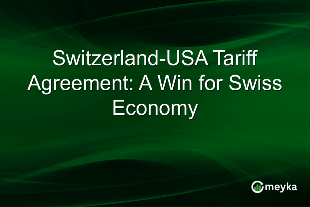 Switzerland-USA Tariff Agreement: A Win for Swiss Economy