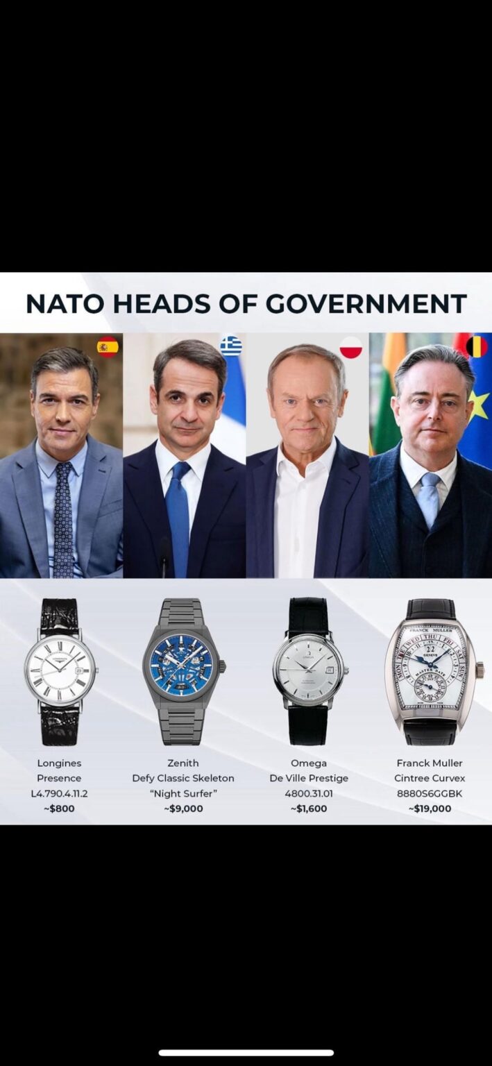 What do you have to say about the Prime Minister's watch?