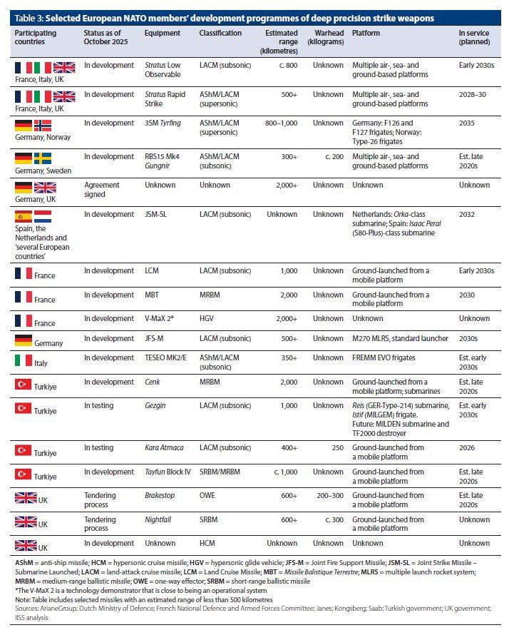 Poland does not participate in any program for the development of precision long-range missile weapons