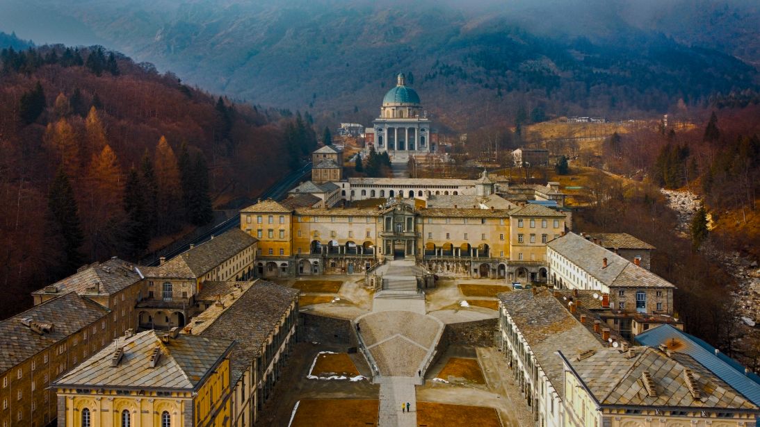 The Sanctuary of Oropa, near Biella, is a UNESCO-listed heritage site.