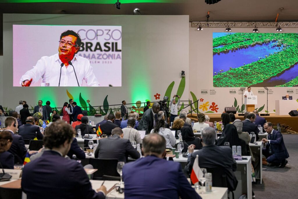Gustavo Petro, president of Colombia, at COP30.