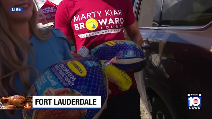 Fort Lauderdale turkey giveaway helps families ahead of Thanksgiving