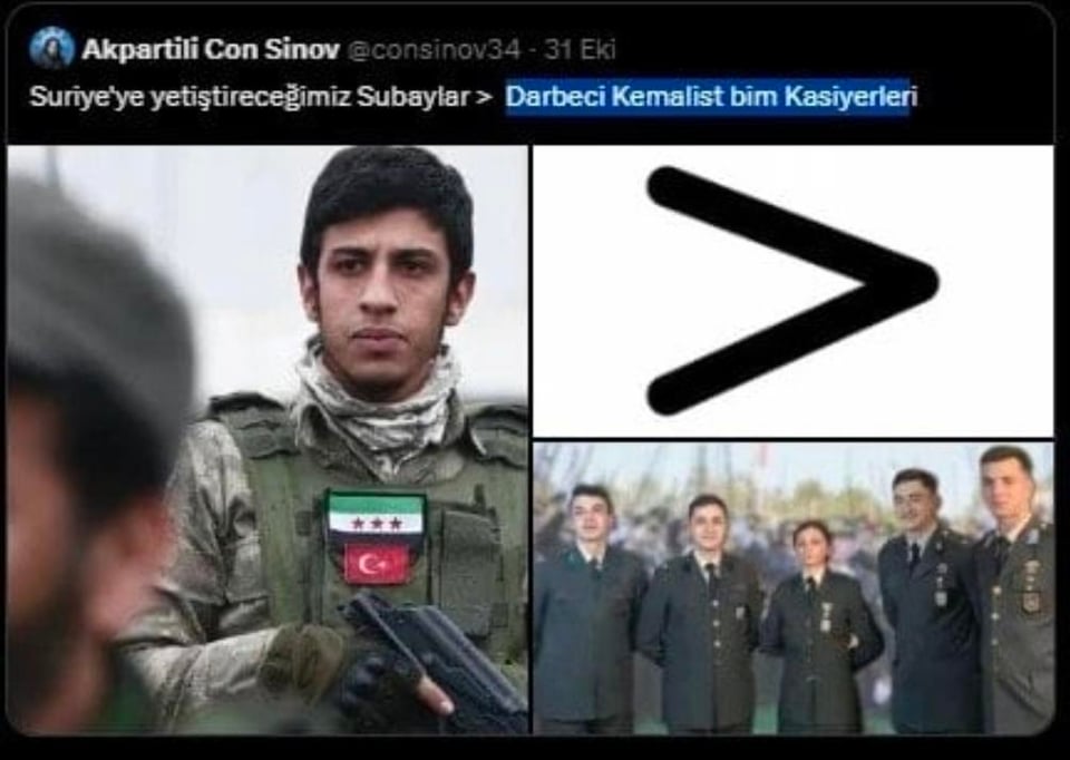 A slapping response from the lieutenant to the actor who targeted the expelled Ataturkist soldiers!