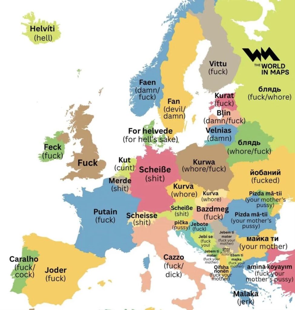 Most prominent opinion of each European countries on president Trump.