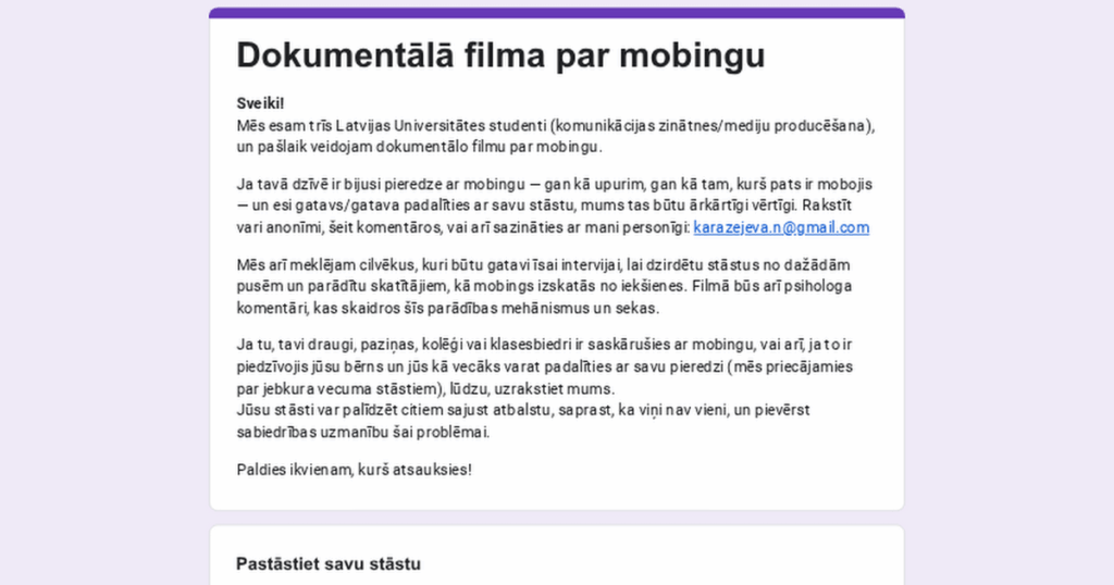 Latvia! We are looking for your stories!