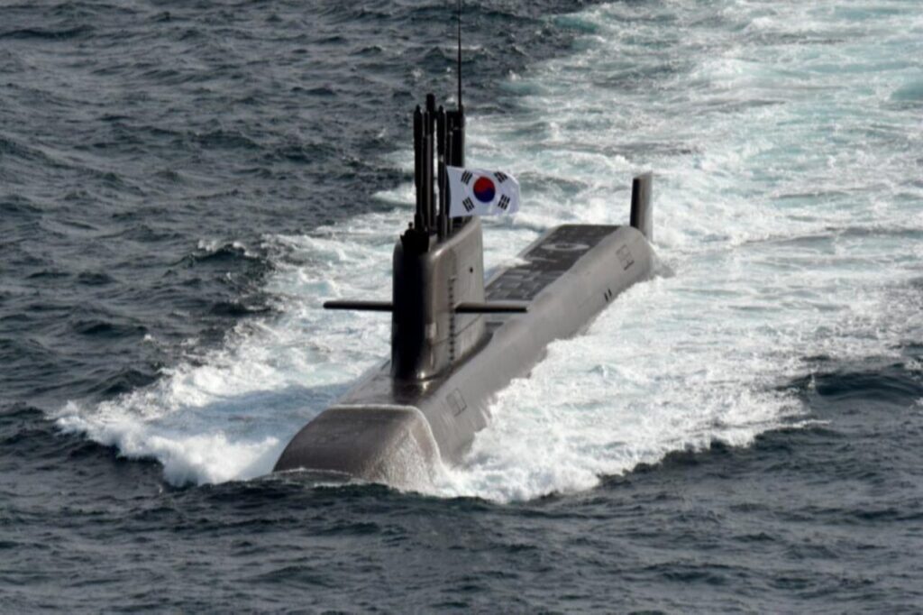 South Koreas KSS-III (Dosan Ahn Changho class) submarine. (Photo via Republic of Korea Navy, ROKN)