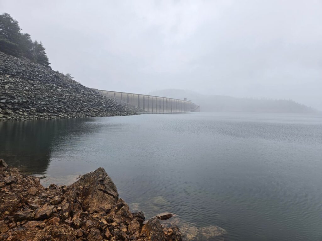 Morning fishing in the rain (Shasta Lake, CA)
