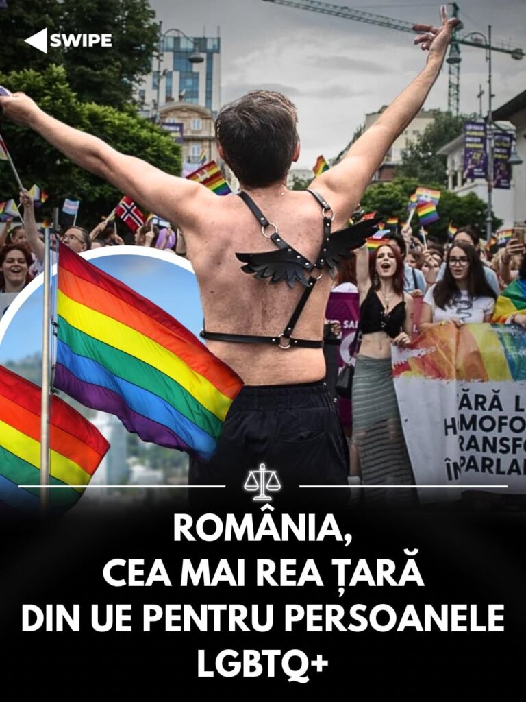 Romania, the worst country in the EU for gay people. We passed Poland.