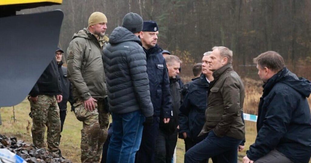 Polish PM Tusk Says Railway Explosion 'Act Of Sabotage'