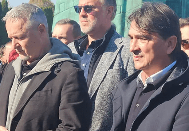 Zlatko Dalić and Thompson arrived at the funeral of Jean Michel Nicolier (November 6, 2025)