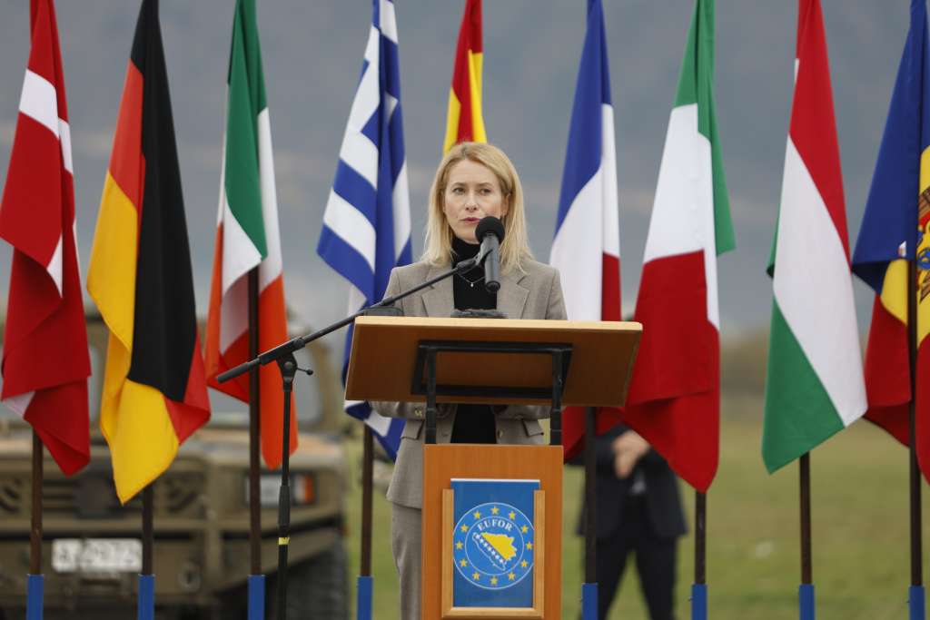 Kallas: The European Union will not allow a security vacuum in Bosnia and Herzegovina