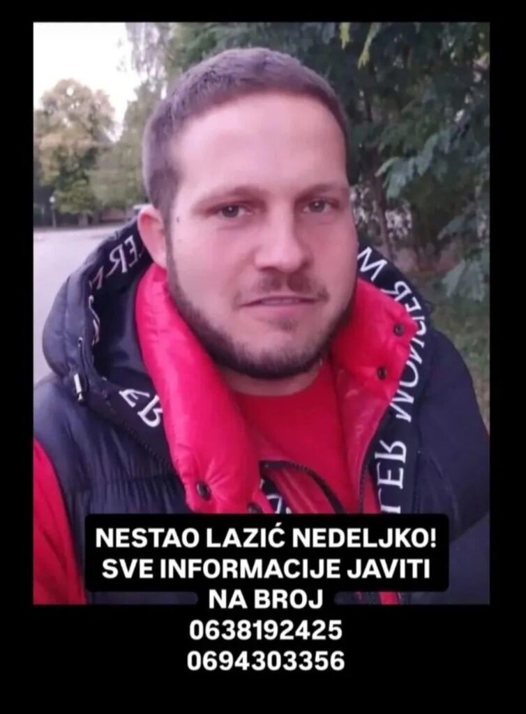 MISSING: Nedeljko Lazić