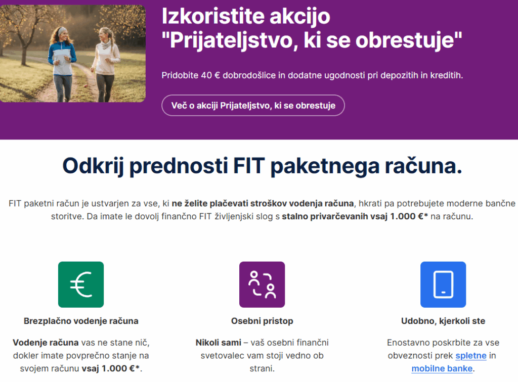 Sparkasse action - no monthly costs!
