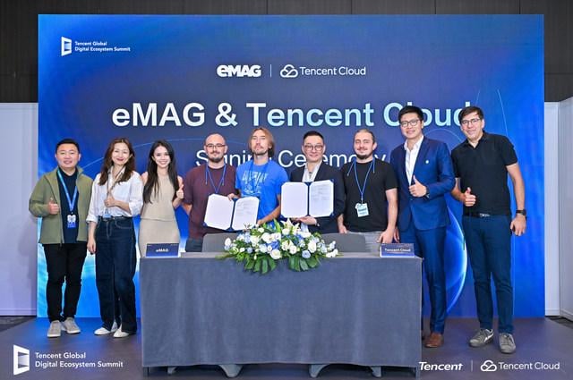 LAST TIME eMAG signs with Chinese giant Tencent for cloud and AI services