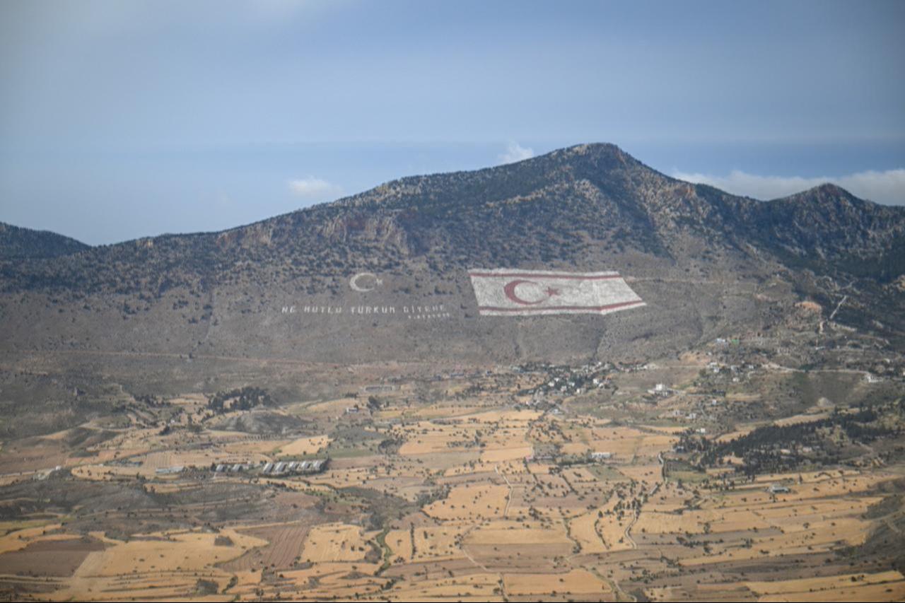 An aerial view of the Besparmak Mountains in Turkish Republic of Northern Cyprus (TRNC) on May 01, 2025. (AA Photo)