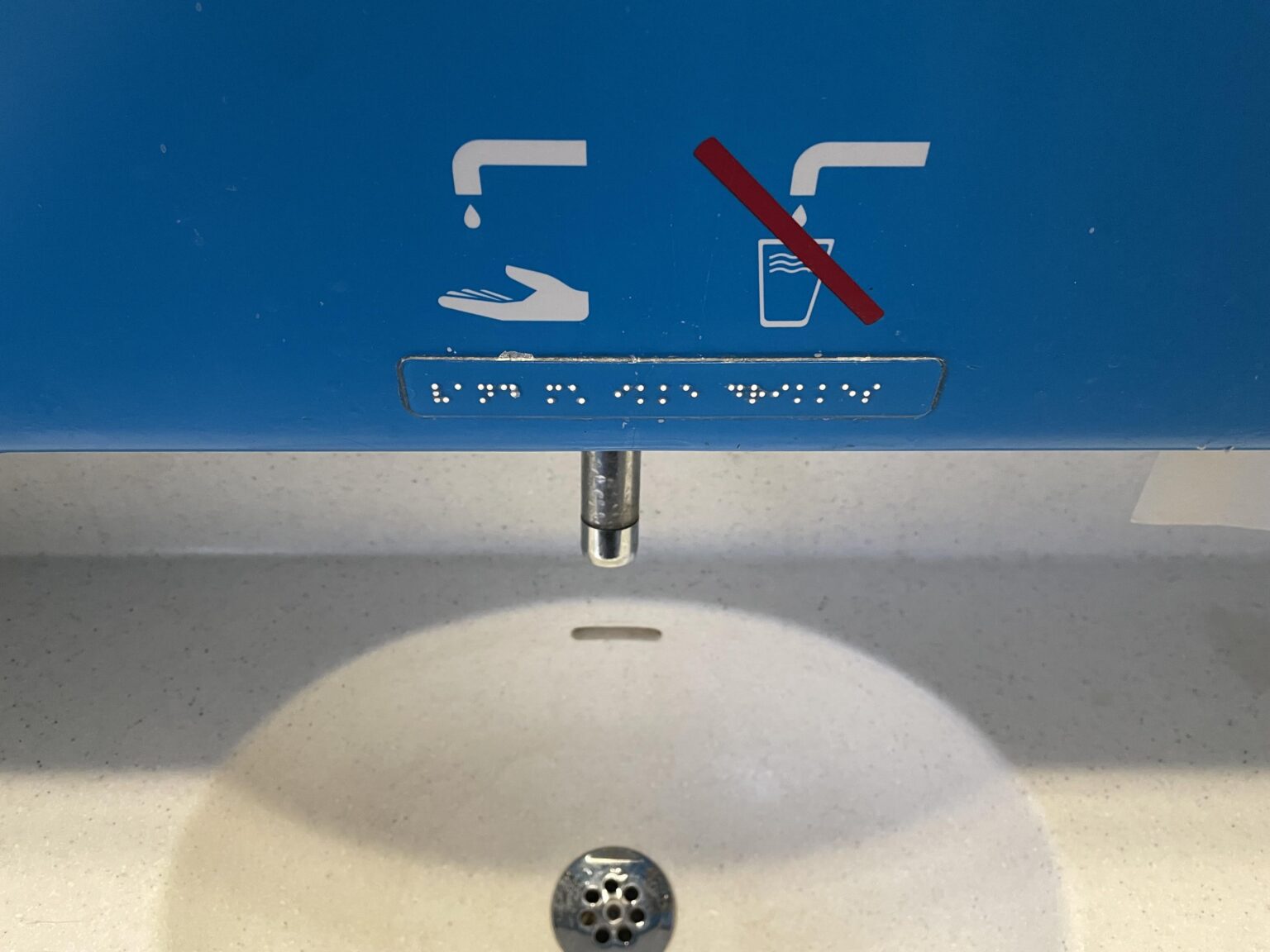 Why can't you actually drink this water on the regional train?