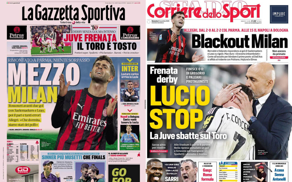 Papers italy November 9 2025